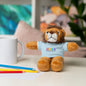Jesus Rainbow Tee Teddy Bear - Plush Stuffed Animal with Faith Shirt