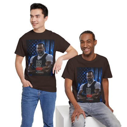 Patriotic Faith Tee — "You Can't Stop What God Has Planned"