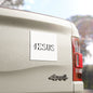 Car Magnet - "JESUS is the Savior" Black & White Religious Faith Sticker for Cars