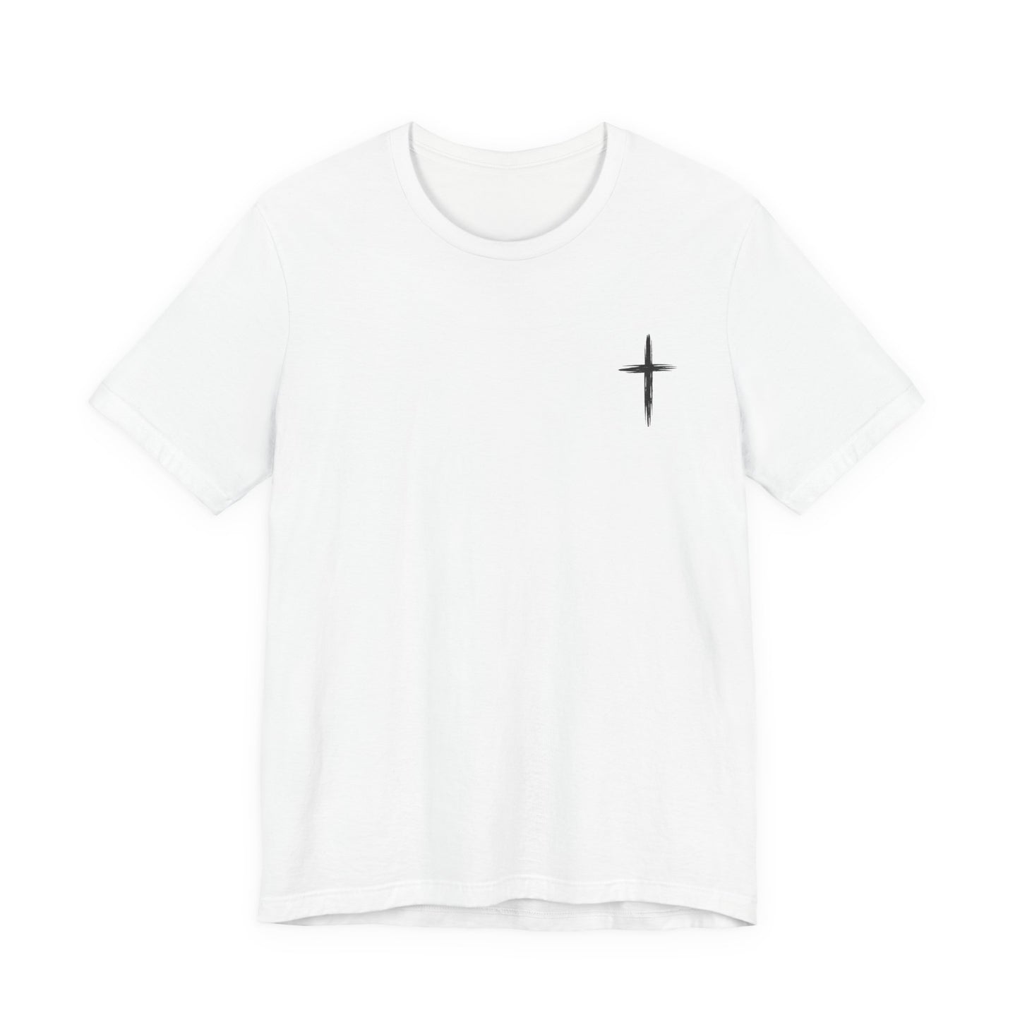 Christian Cross T-Shirt — “By His Wounds We Are Healed” Isaiah 53:5 Inspirational Tee