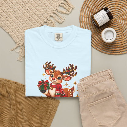 Christmas Reindeer T-Shirt — "Sweet Granddaughter You're an Answered Prayer" Holiday Tee