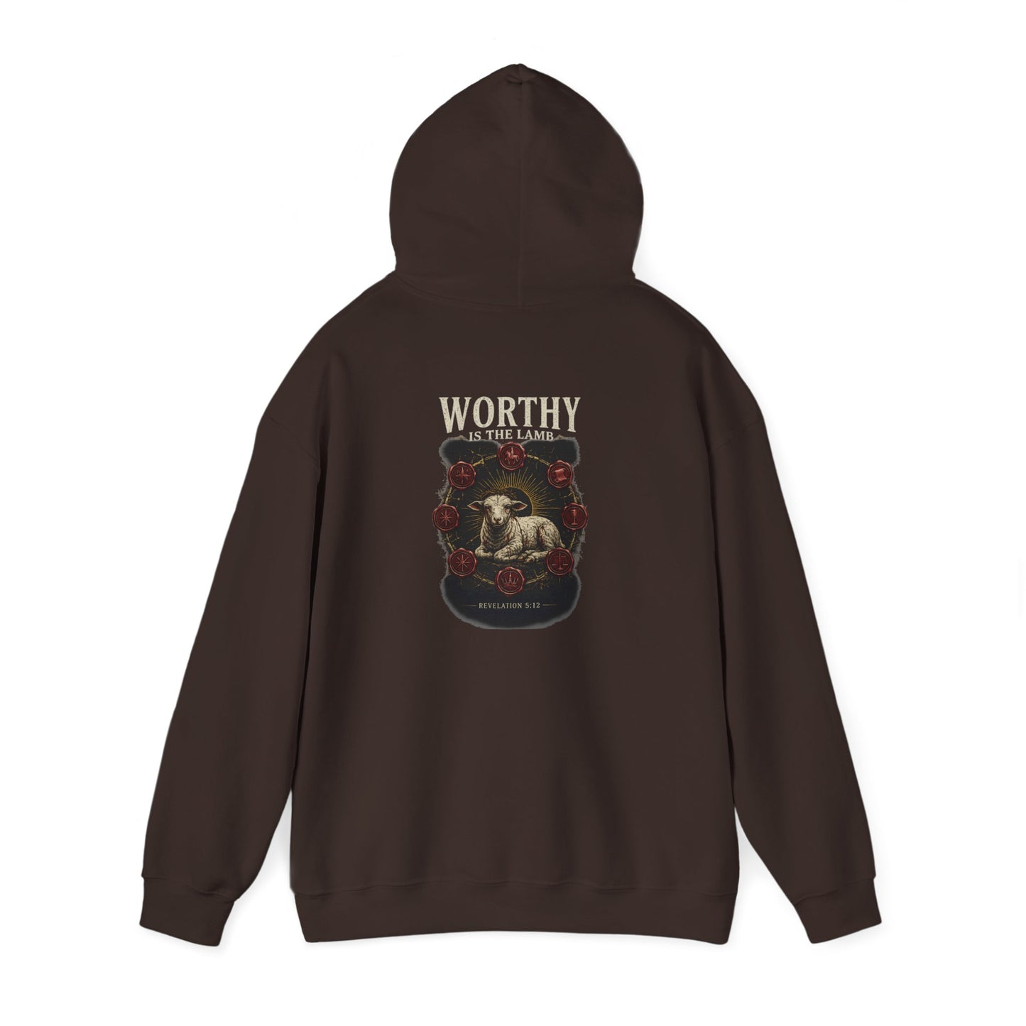 Worthy of the Lamb double print Hoodie – Christian Sheep & Roses Gospel Pullover