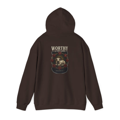 Worthy of the Lamb double print Hoodie – Christian Sheep & Roses Gospel Pullover