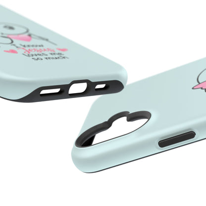 Christian Cute Heart Phone Case — "I Know Jesus Loves Me So Much" Magnetic Impact-Resistant Case