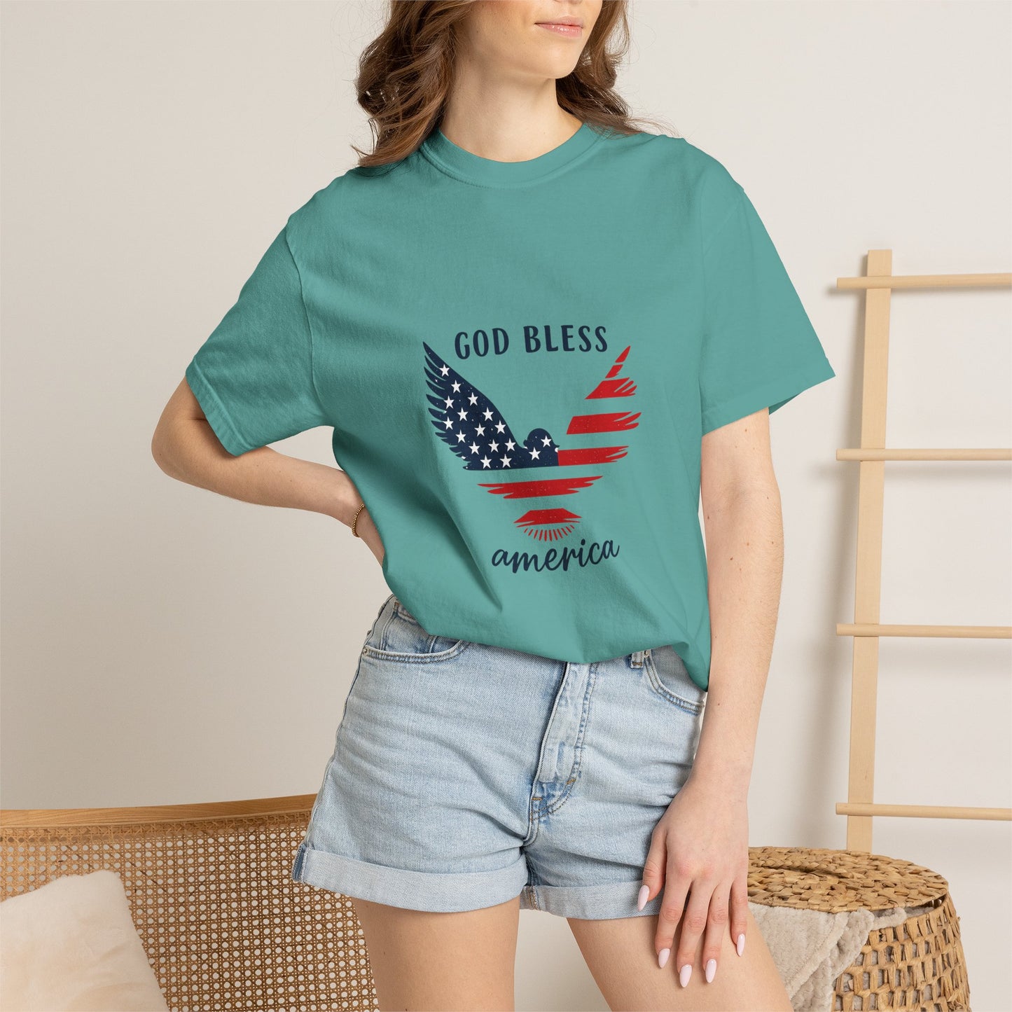 God Bless America Eagle T-Shirt — Patriotic USA Flag Tee