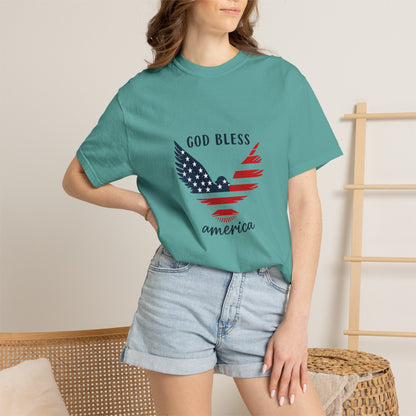 God Bless America Eagle T-Shirt — Patriotic USA Flag Tee