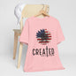 Created With A Purpose American Flag Sunflower T-Shirt