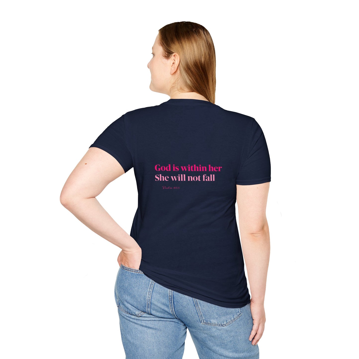 Christian Inspirational T-Shirt — “I am a child of God” Pink Scripture Tee