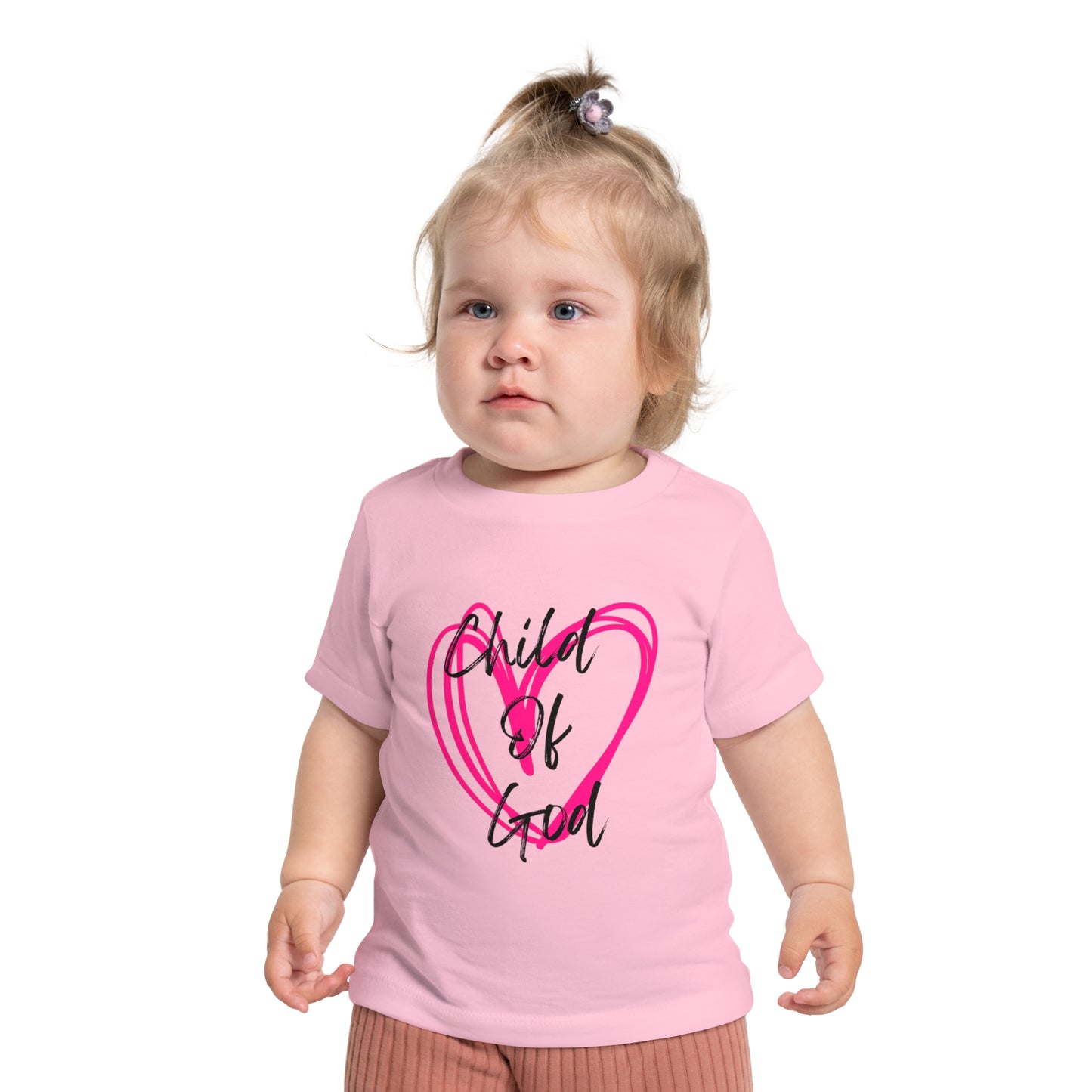 Baby T-Shirt | "Child of God" Heart Front & "Made for a Purpose" Rainbow Back — Christian Infant Tee