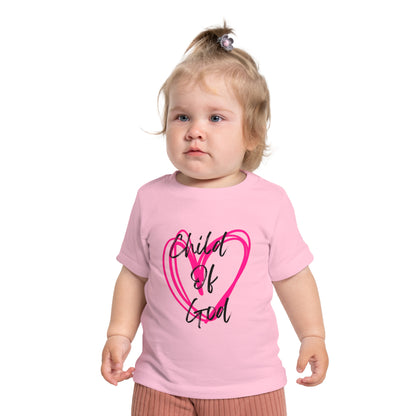 Baby T-Shirt | "Child of God" Heart Front & "Made for a Purpose" Rainbow Back — Christian Infant Tee
