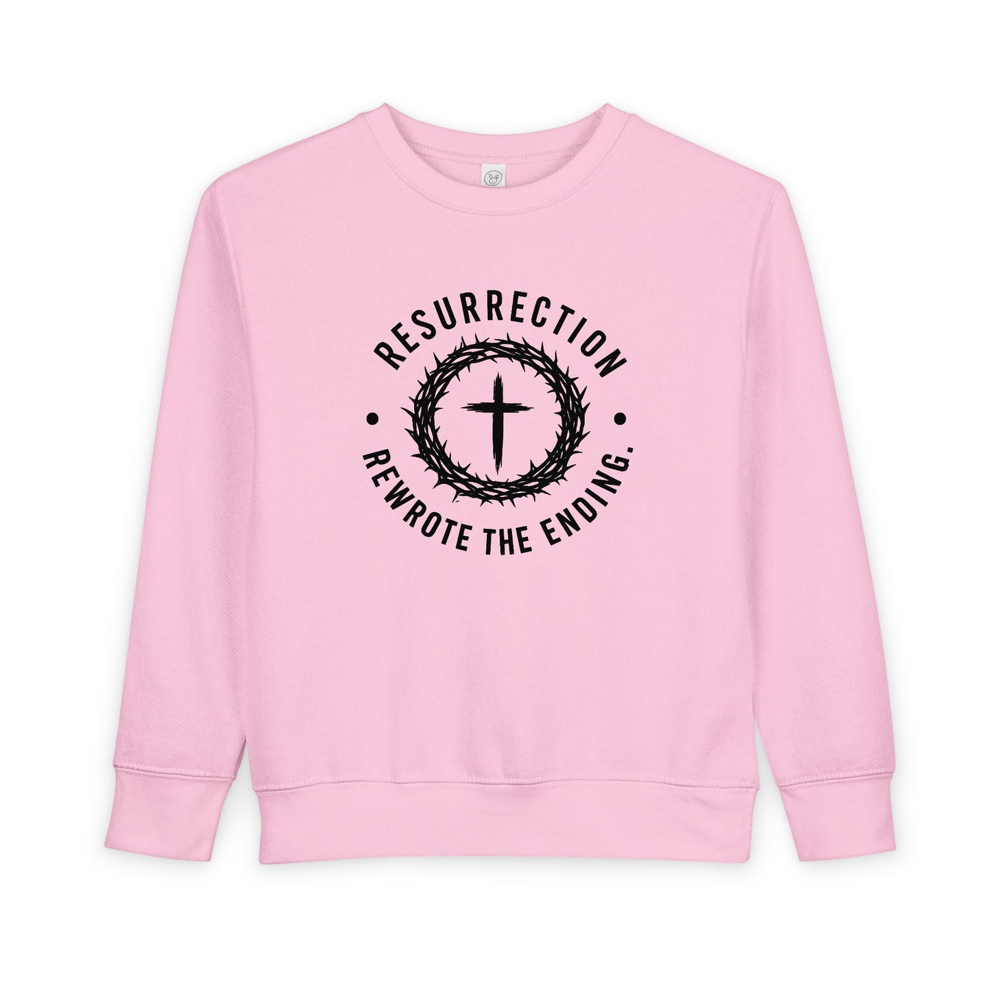 Resurrection Cross Toddler Sweatshirt — Religious Easter Kids Pullover