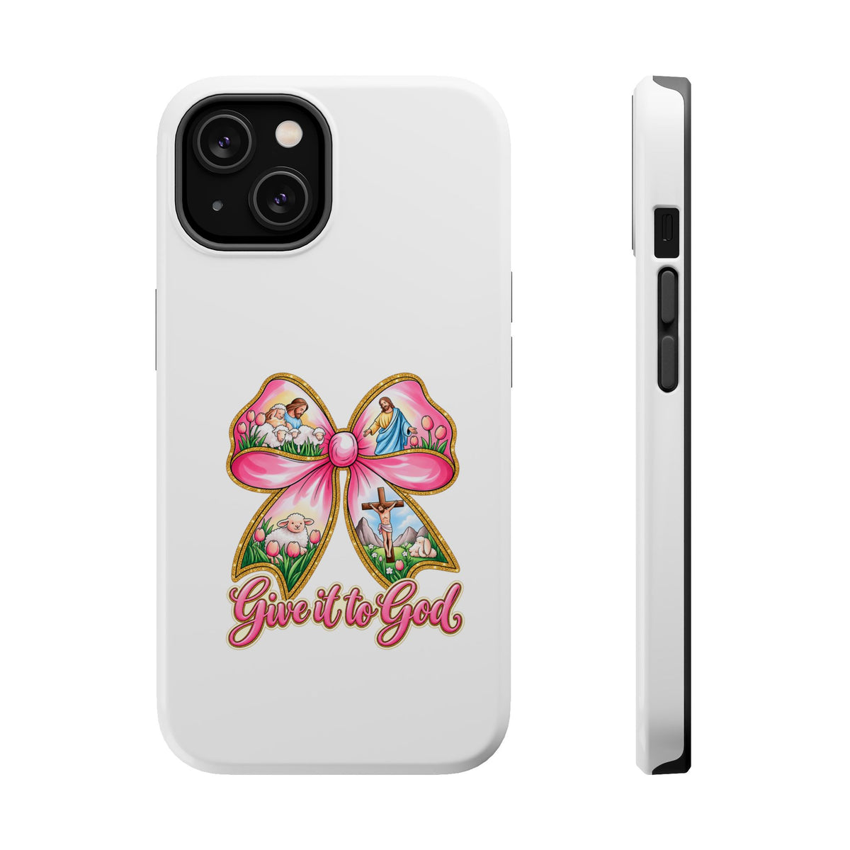 Give It to God Phone Case — Floral Bow Christian iPhone Cover