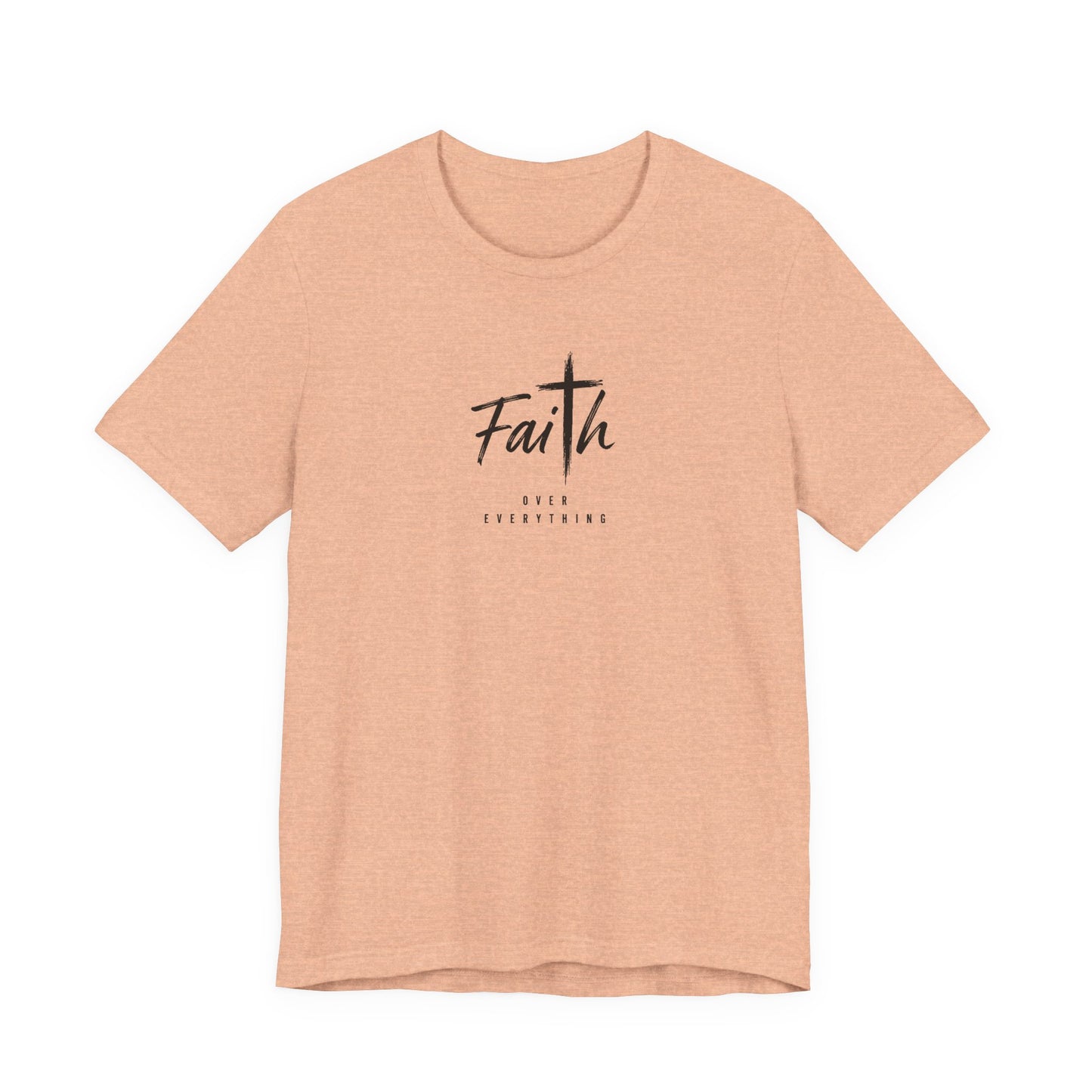 Faith Cross T‑Shirt — 'Our Father' Prayer Typography Tee