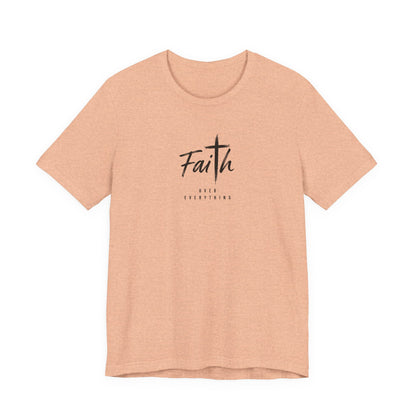Faith Cross T‑Shirt — 'Our Father' Prayer Typography Tee