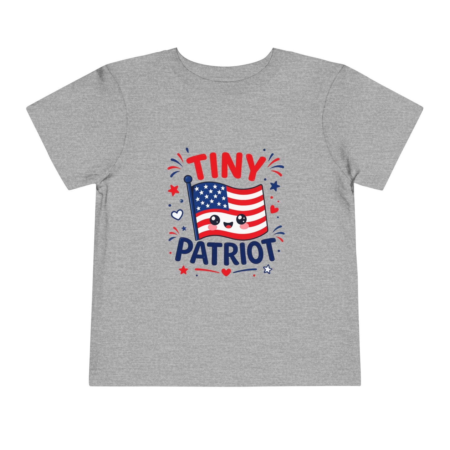 Tiny Patriot Toddler Tee – Cute American Flag 4th of July Shirt