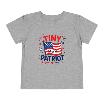 Tiny Patriot Toddler Tee – Cute American Flag 4th of July Shirt