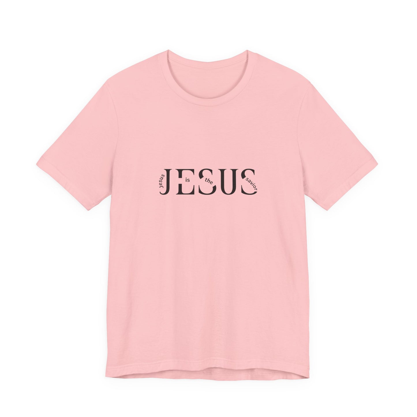 Jesus Minimalist Tee — Distressed Script Christian T-Shirt