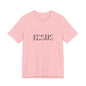 Jesus Minimalist Tee — Distressed Script Christian T-Shirt