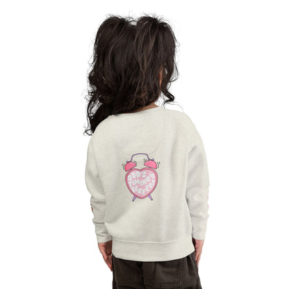 Toddler Sweatshirt — 'Made for a Purpose' Rainbow & 'God's Timing is Perfect' Pink Graphic