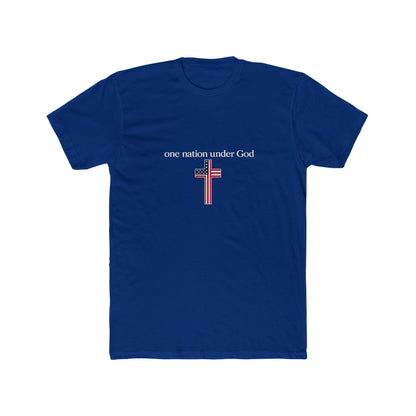 One Nation Under God Cross T-Shirt — Patriotic Christian Tee