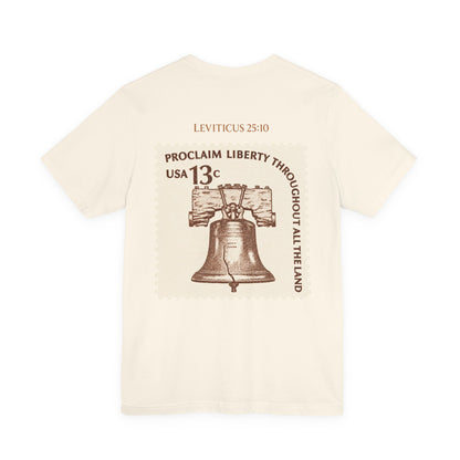 Liberty Stamp T‑Shirt — Vintage 13 Liberty Bell Graphic Tee