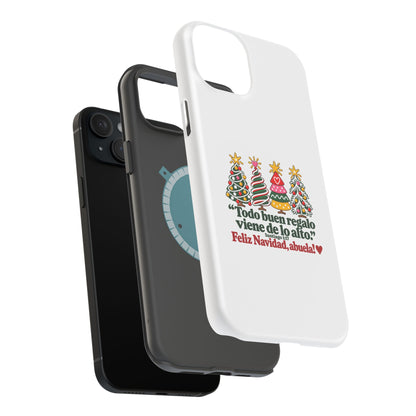 Christmas Grandma Phone Case — “Todo buen regalo viene de lo alto” Magnetic Impact-Resistant Case