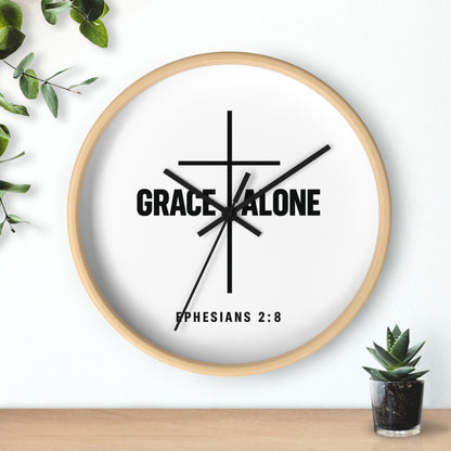 Prayer Cross Wall Clock — 'Our Father in Heaven' Inspirational Christian Clock