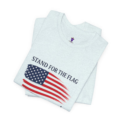 Stand for the Flag, Kneel for the Cross Tee — America 250 Patriotic T‑Shirt