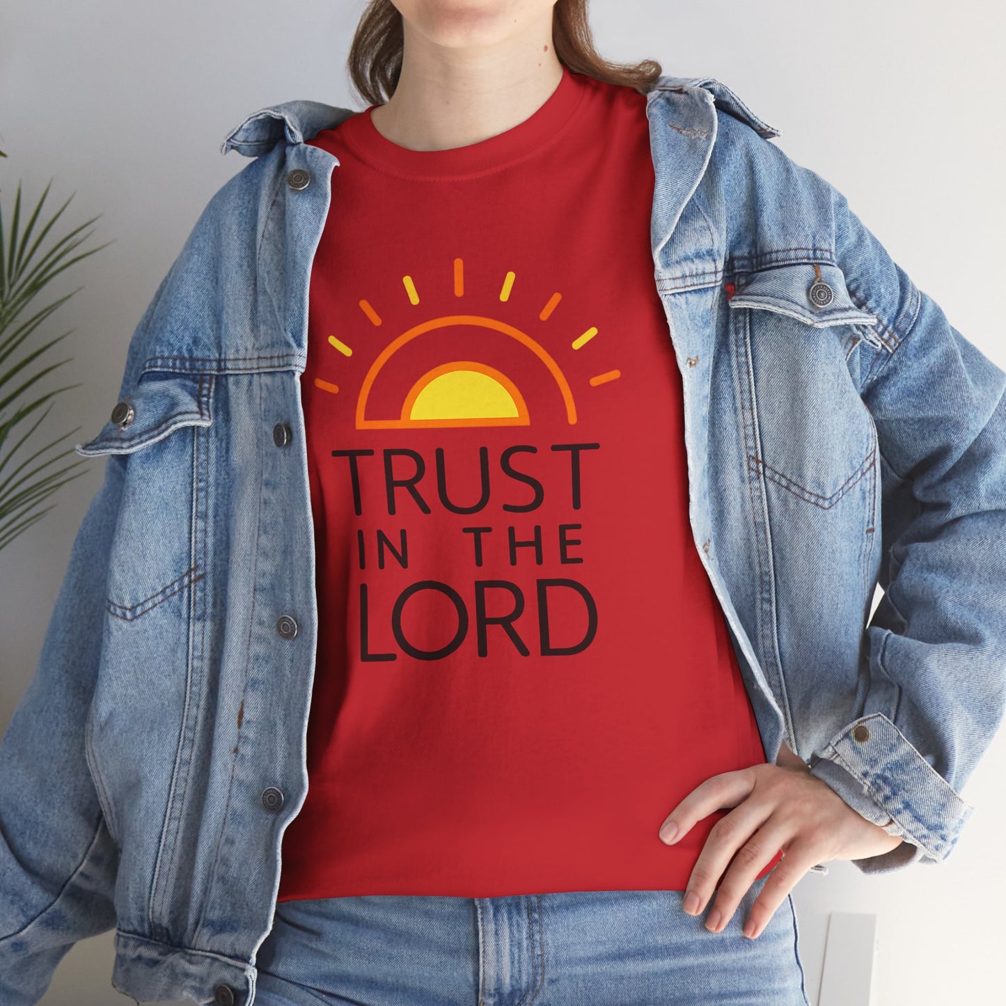 Trust in the Lord T-Shirt — Christian Sunrise Faith Tee