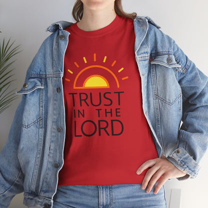 Trust in the Lord T-Shirt — Christian Sunrise Faith Tee