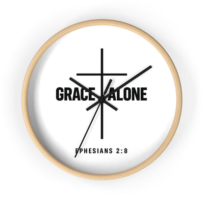 Prayer Cross Wall Clock — 'Our Father in Heaven' Inspirational Christian Clock