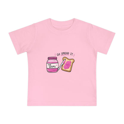 Baby T-Shirt — 'Go Spread It' Gospel Toast & 'Made for a Purpose' Rainbow Christian Tee