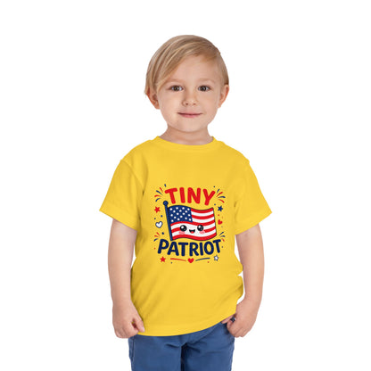 Tiny Patriot Toddler Tee – Cute American Flag 4th of July Shirt