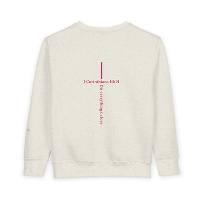 Toddler Sweatshirt — "I Roll With Jesus" Christian Toddler Tee
