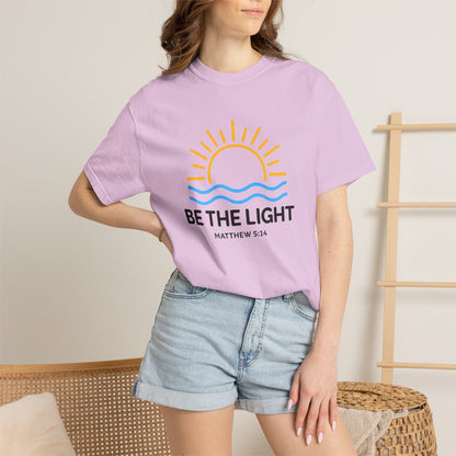 Be The Light T-Shirt — Christian Faith Tee (Matthew 5:14)