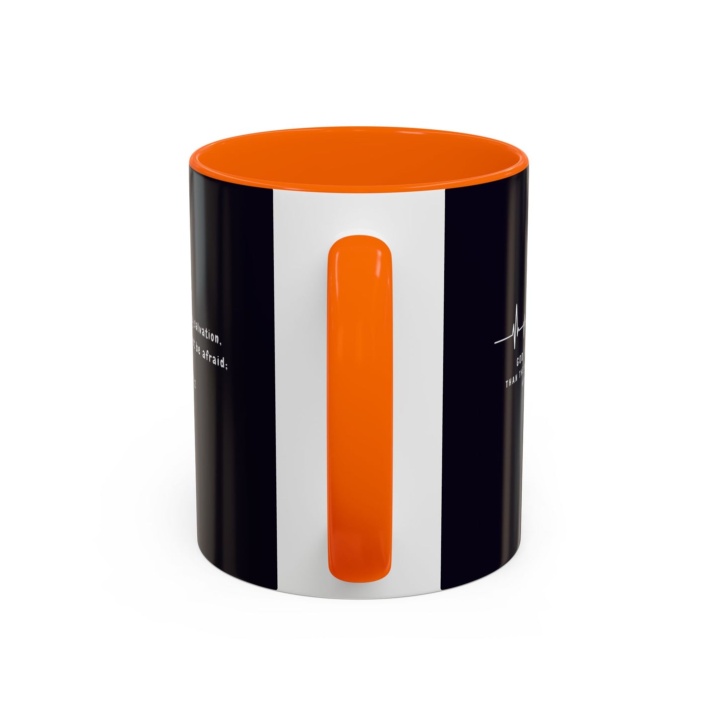 Christian faith gift  Coffee Mug — 'Tetelestai' Cross Design with Isaiah 12:2 Scripture (11/15oz Accent Mug)
