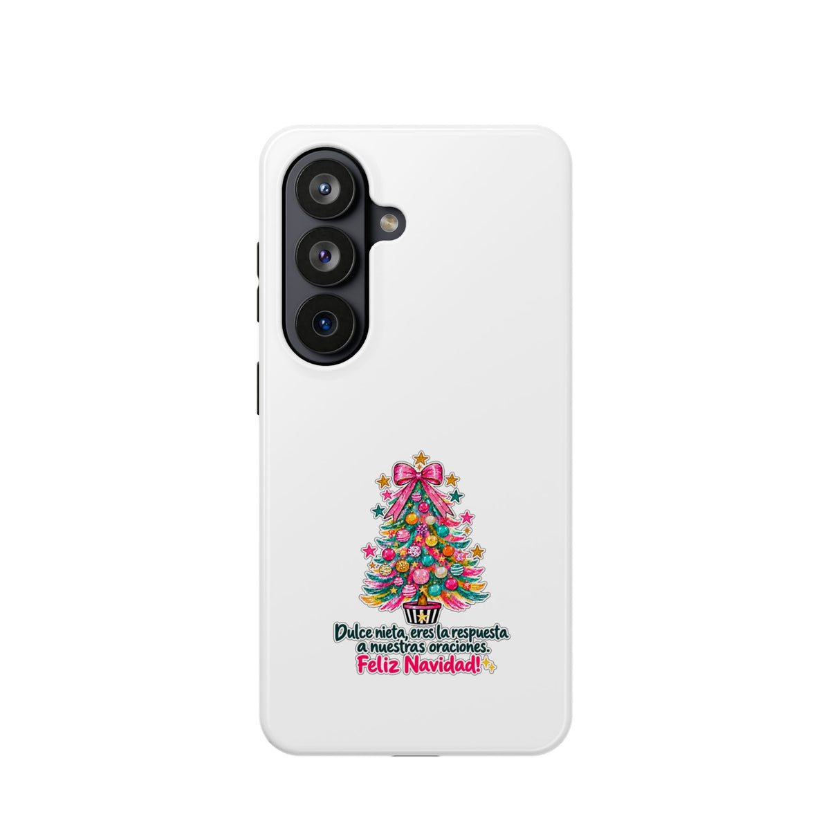Spanish| Christmas Tree Phone Case - "Feliz Navidad" Spanish Holiday Magnetic Impact-Resistant Case