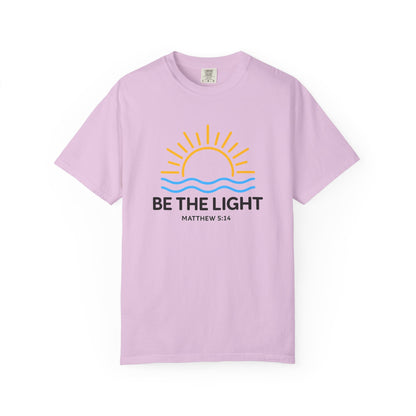 Be The Light T-Shirt — Christian Faith Tee (Matthew 5:14)