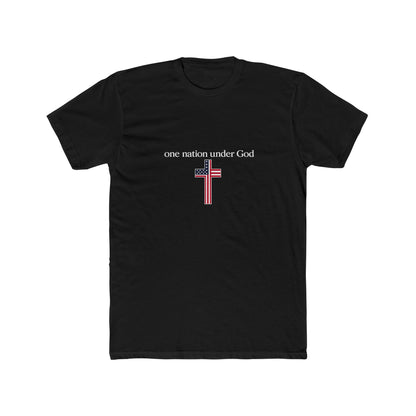 One Nation Under God Cross T-Shirt — Patriotic Christian Tee