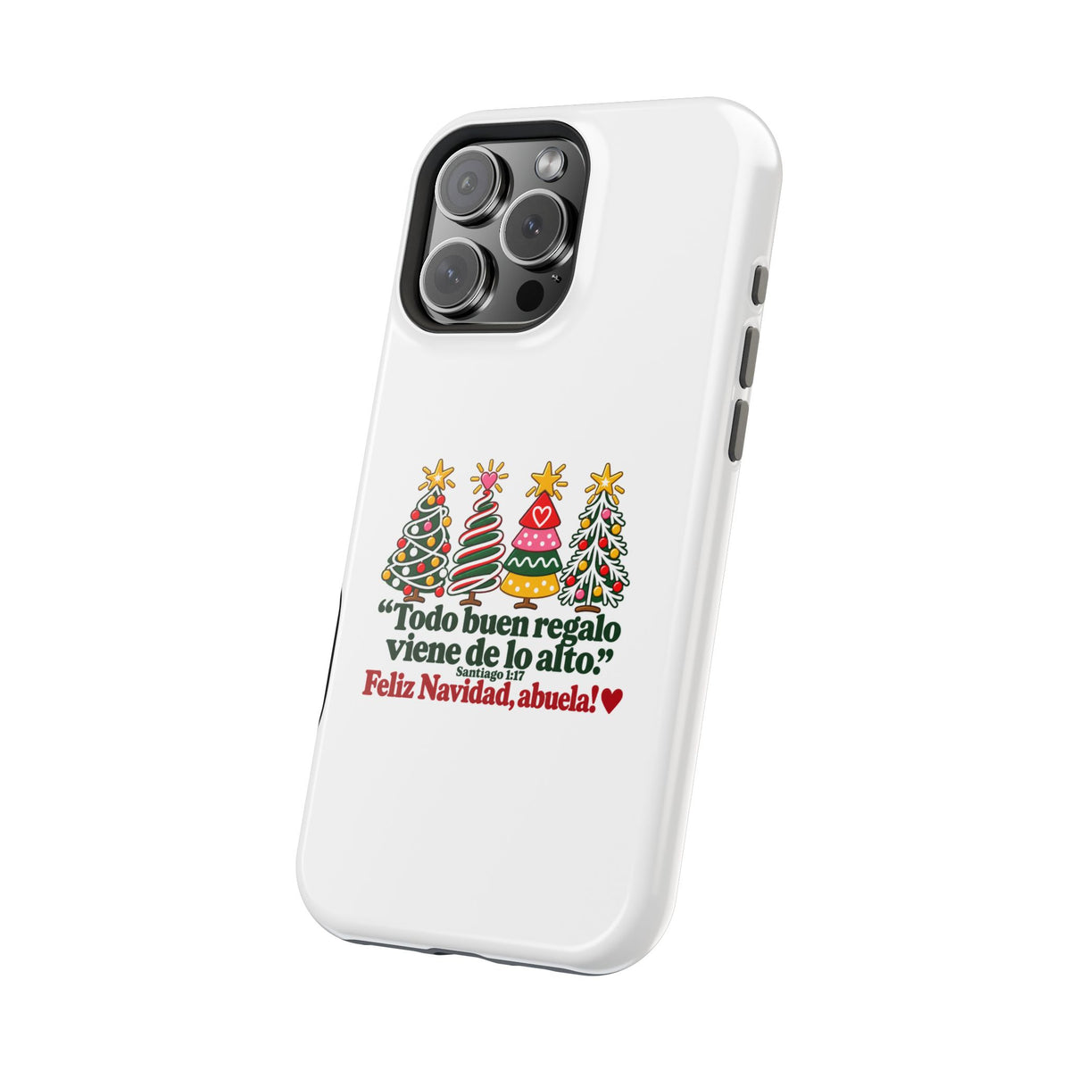 Christmas Grandma Phone Case — “Todo buen regalo viene de lo alto” Magnetic Impact-Resistant Case