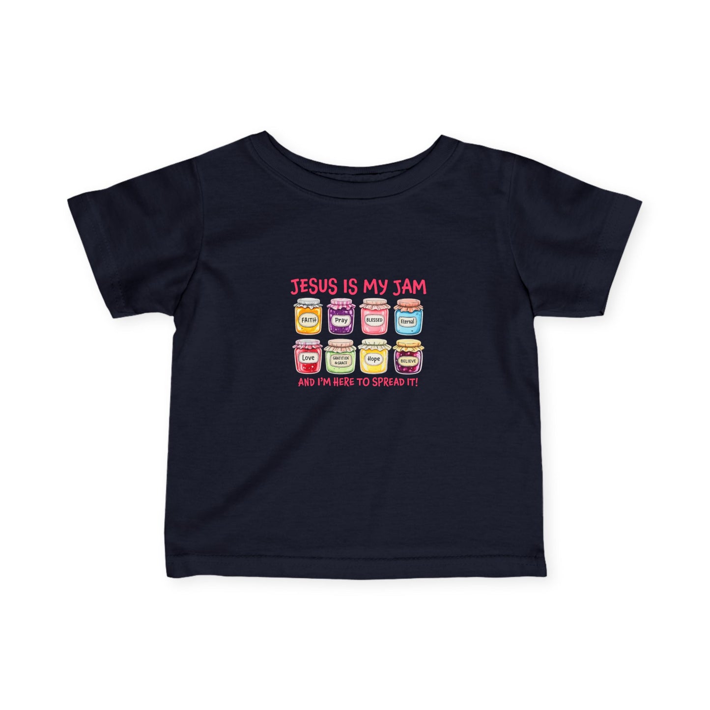 Infant Tee — "Jesus Is My Jam" Cute Christian Baby Shirt