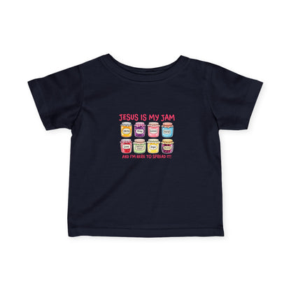 Infant Tee — "Jesus Is My Jam" Cute Christian Baby Shirt