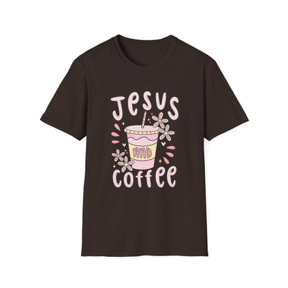 Jesus & Coffee T-Shirt — Cute Pastel Faith Graphic Tee