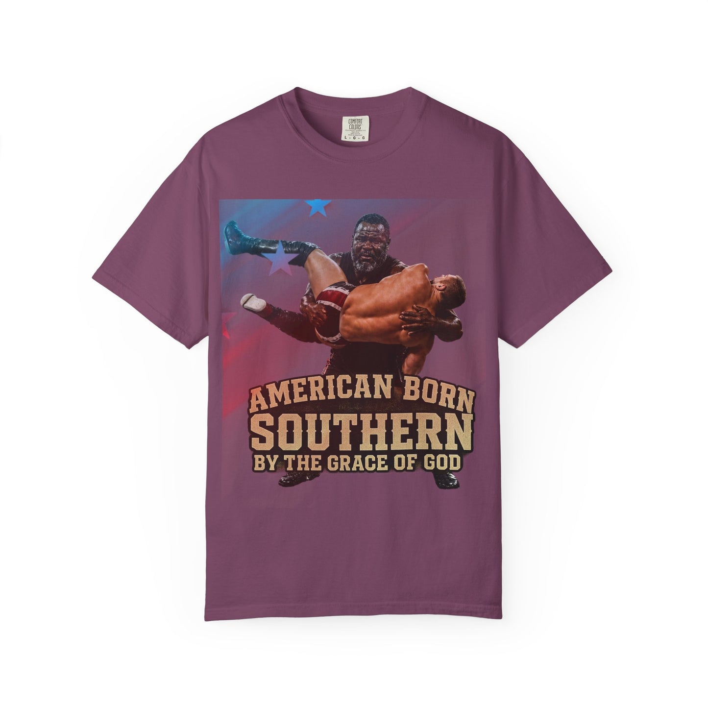 Southern Born T-Shirt — "American Born Southern by the Grace of God" Graphic Tee