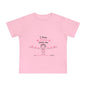 Baby T-Shirt - "I Know Jesus Loves Me" Pink Hearts Christian Infant Tee