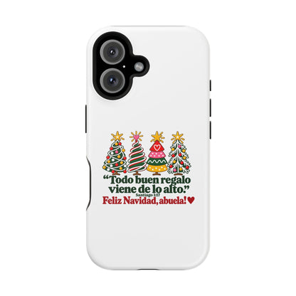 Christmas Grandma Phone Case — “Todo buen regalo viene de lo alto” Magnetic Impact-Resistant Case