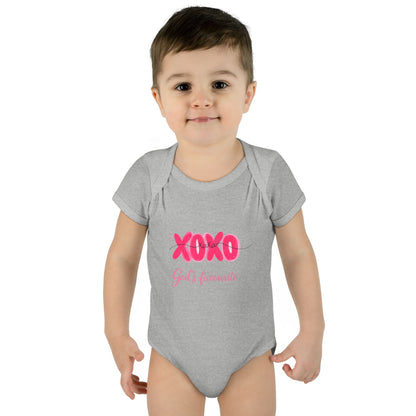 Baby Bodysuit "XOXO God's Favorite" — Cute Pink Valentine Infant Onesie