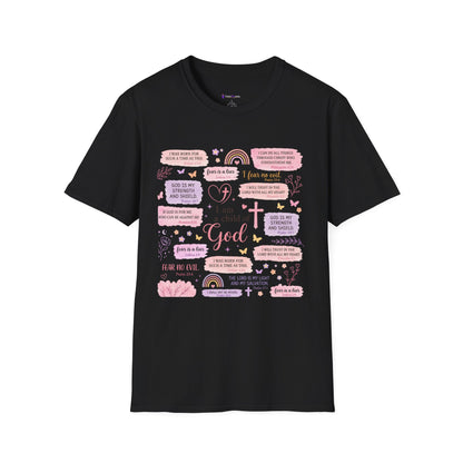 Christian Inspirational T-Shirt — “I am a child of God” Pink Scripture Tee