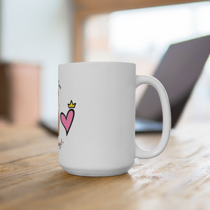 Christian Teddy Bear Mug — "Spend Quality Time with Jesus Today" 15oz