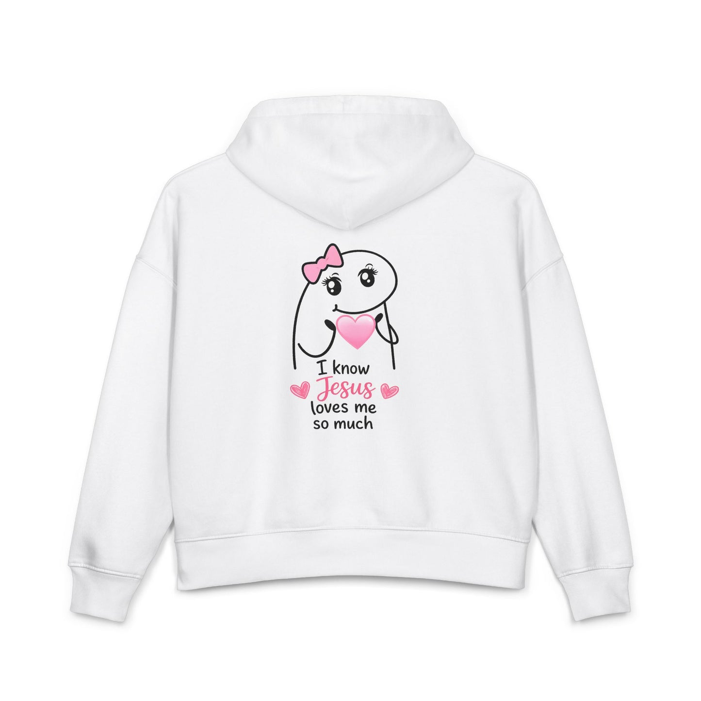 Christian Hoodie — "Be Still and Know That I Am God" Faith Pullover with Back ‘I Know Jesus Loves Me’ Design
